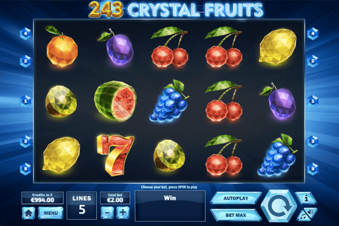 Dice 243 crysal fruits slot machine online tom horn dublin