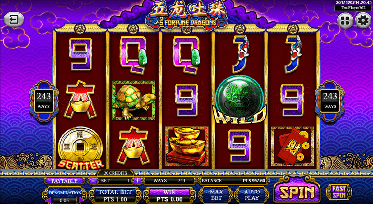 5 Dragon Slot Machine