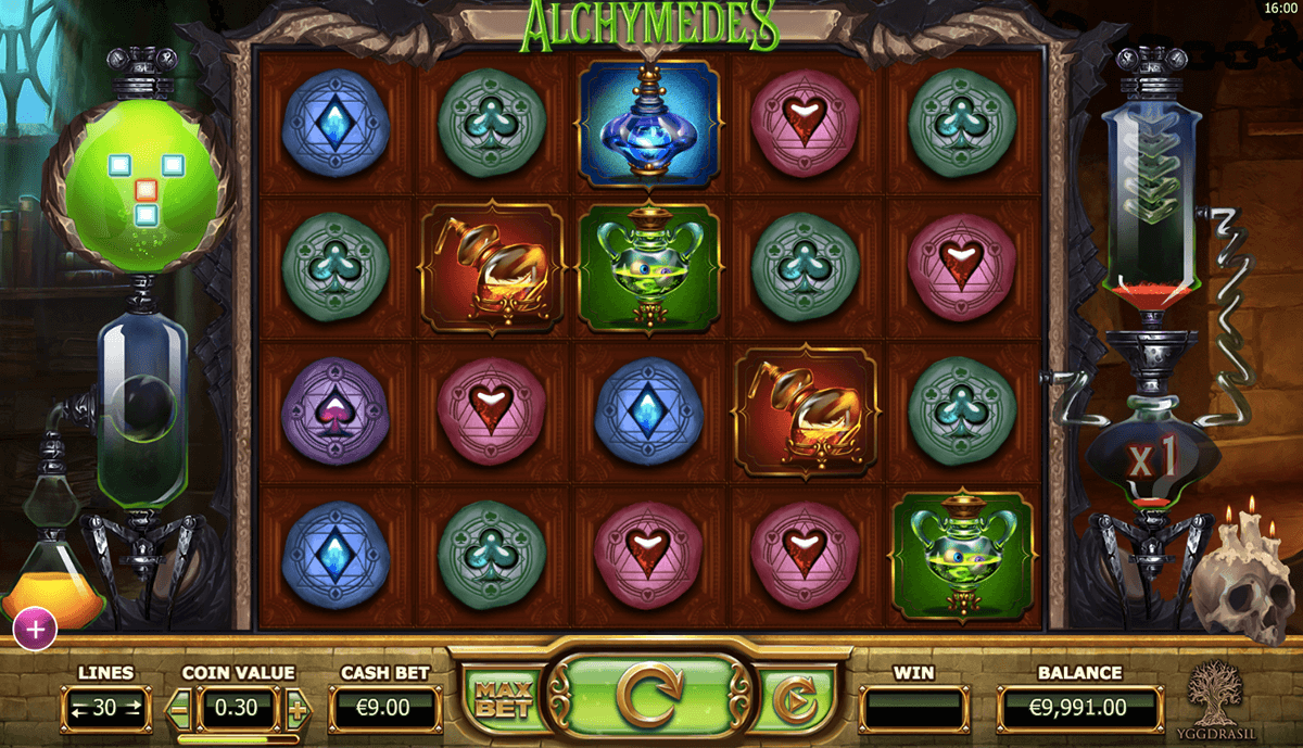 Alchymedes slot machine online yggdrasil online fever