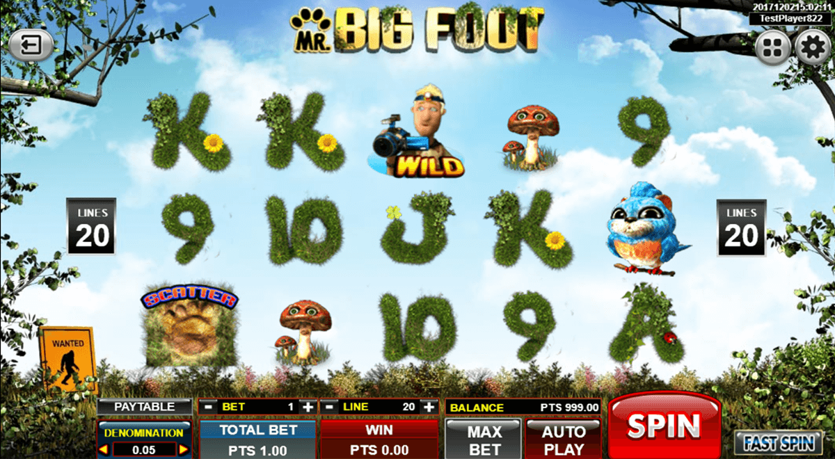 casinos with big foot slot game