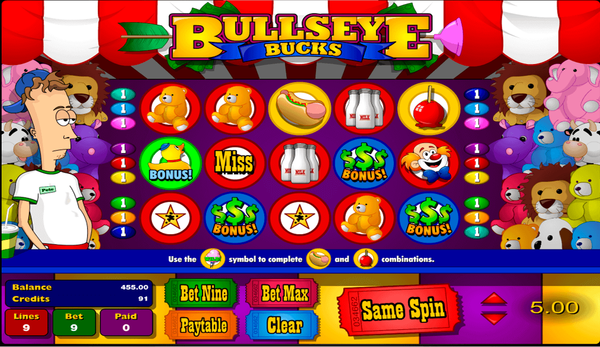 Bullseye bonus slot machine for sale