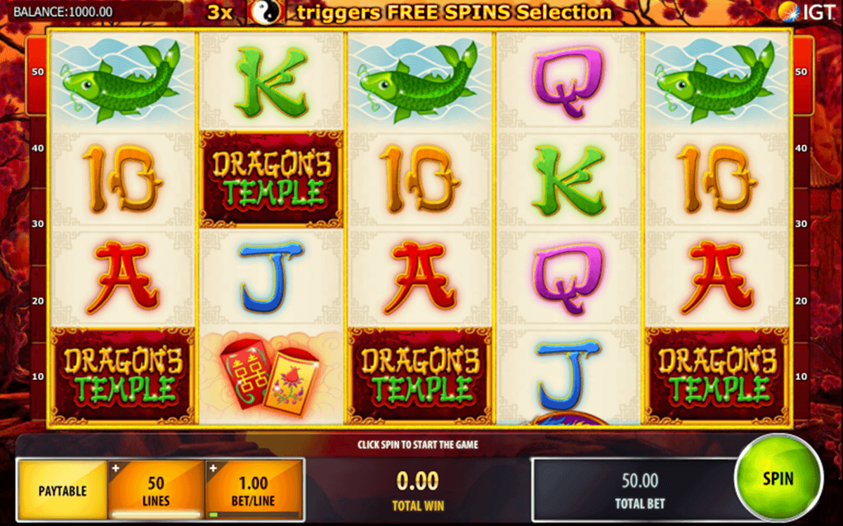 Dragon temple slot machine jackpot