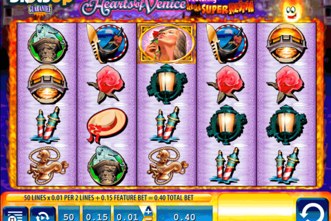 Locking hearts slot machine game