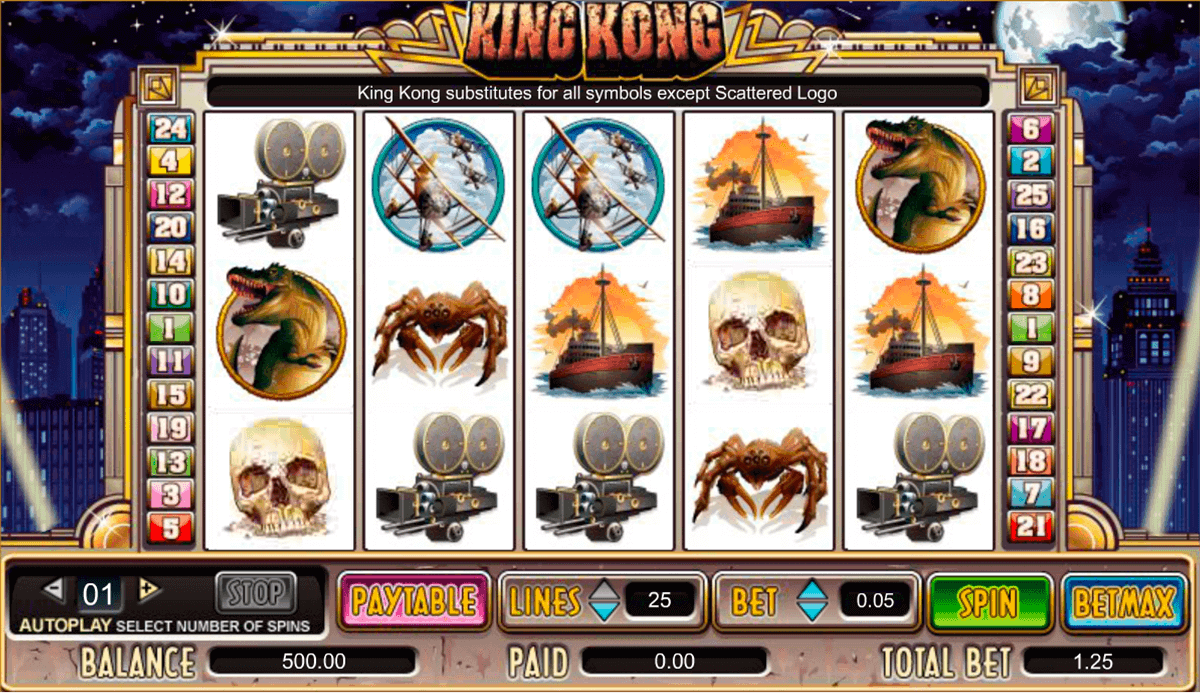 King kong fury slots online