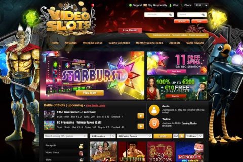 Video slots casino login site